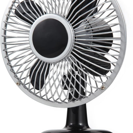 Mini Retro Desk Fan With Oscillating Function, UsbPowered Table Fan, Portable And Quiet 6 Inch, 2 Speeds, Small Fan Vintage Style