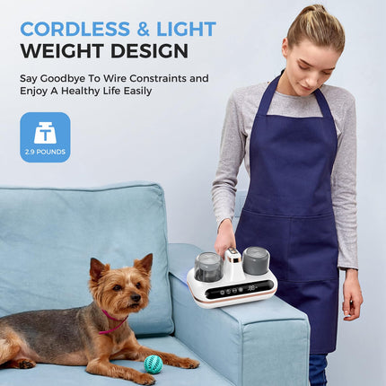 Bed Vacuum Cleaner 5In1 Cordless Mattress Vacuum Cleaner, Powered By Uvc Light & Ultrasonic Technology, 16Kpa Strong Suction,Low Noise,Suitable For Dust, Pet Hair, Etc.