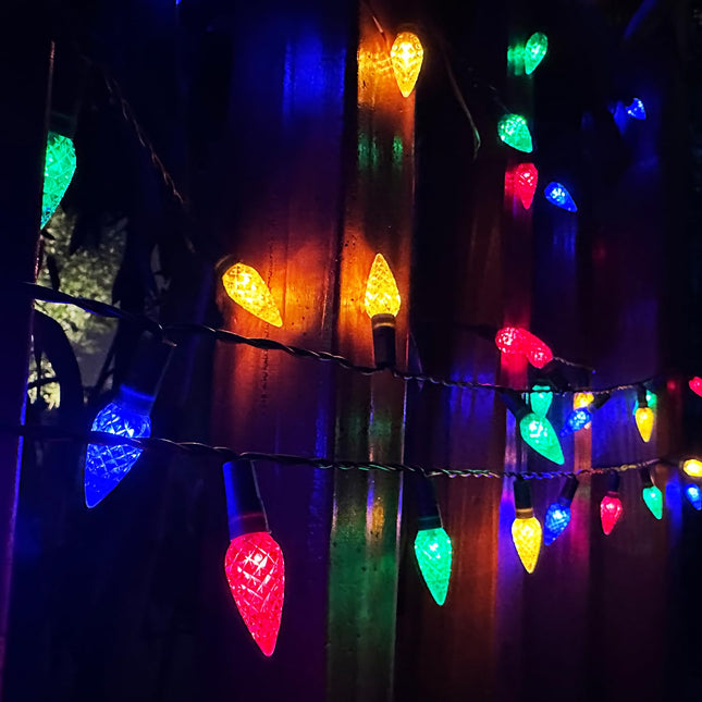 240 LED 78FT C6 Christmas String Lights, Super Long and Bright Fairy Twinkle Lights Plug in with 8 Modes & Timer, Waterproof Multicolored Lights for Indoor Outdoor Xmas Tree Wedding Party Decoration