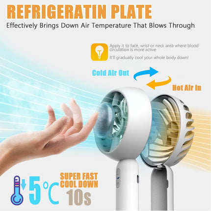 Air Conditioner Fan The Genuine Portable Ice Cooling Refrigerating Pad Handheld Cooling Fan That Blows Cold Air