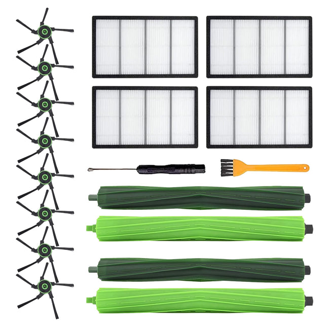 Parts For Irobot Roomba S9 9150 S9+ S9 Plus 9550 S Series Vacuum Cleaner Accessories Inclue 2 Set Roller Brushes & 4 Filters & 8 Side Brushes