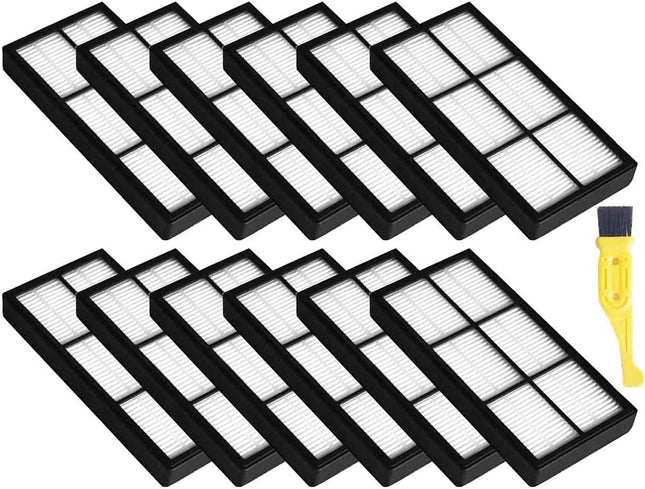 Mzy Llc 12 Pack Hepa Filter Filters For Irobot Roomba 800 900 Series 860 870 871 880 960 980 Robotic Vacuum Parts