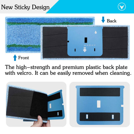 8 Pack d M6 Wet Mopping Pads For Irobot Braava Jet M6 Series 6110 6012 6112 6113 Ultimate Robot Mops, Sticky Design, Detachable, Washable And Reusable M6 Pads Accessories Parts