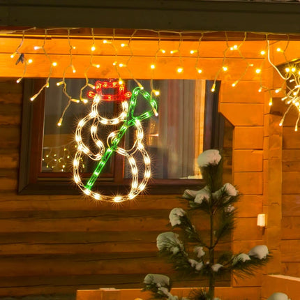 Christmas Window Silhouette Light Decorations Lighted Snowman Christmas Window Light for Christmas,Party,Home,Patio Lawn,Garden