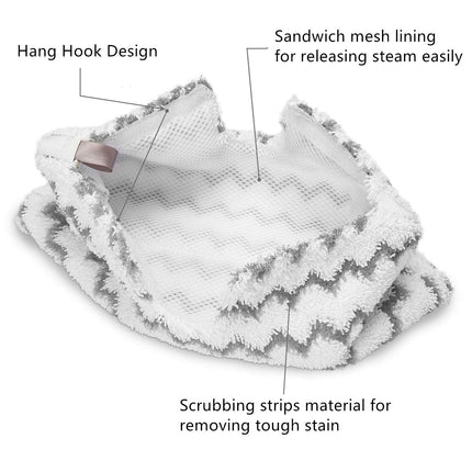 2Pcs Steam Mop Steam Cleaner Pads Pro For Shark Professional Steam Pocket Mop S3501 S3601 S3601D S3550 S3801 S3901 S3901D Se450 Steamer Pads Floor Cleaning Pads Washable