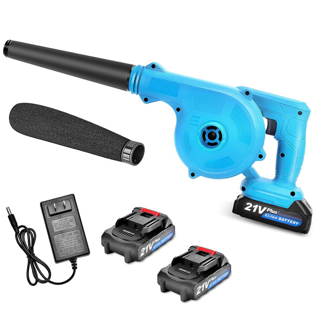 SHINLEYPACK Cordless Leaf Blower,21V Cordless Leaf Blower with Battery & Charger,Specially Designed for Light Courtyard Operation and Hard Road Cleaning
