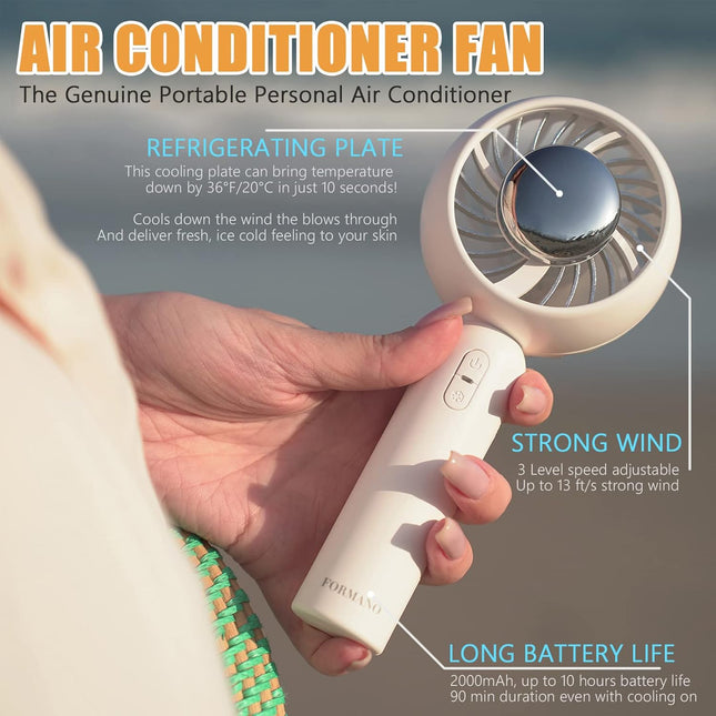 Air Conditioner Fan The Genuine Portable Ice Cooling Refrigerating Pad Handheld Cooling Fan That Blows Cold Air