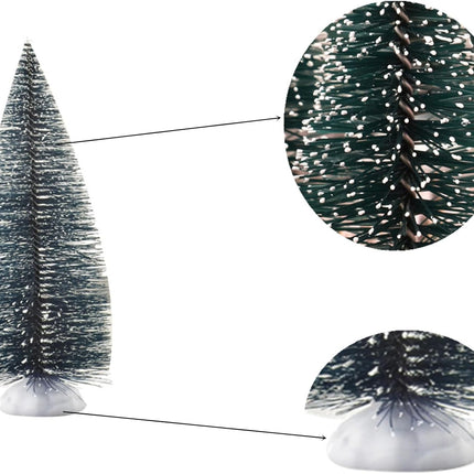 10 Green Scenery Landscape Model Cedar Trees Snow Frost Tree Train Scenery Landscape Pine Miniature Diorama Trees Mixed Model for Road Architecture Building DIY Holiday Party DIY Room Decor