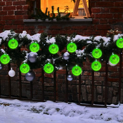 Grinch Christmas Decorations, 20 LED 11ft Christmas Lights Battery Operated with Remote/Timer, Waterproof Christmas String Lights for Tree Home Bedroom Yard Outdoor Indoor Decor