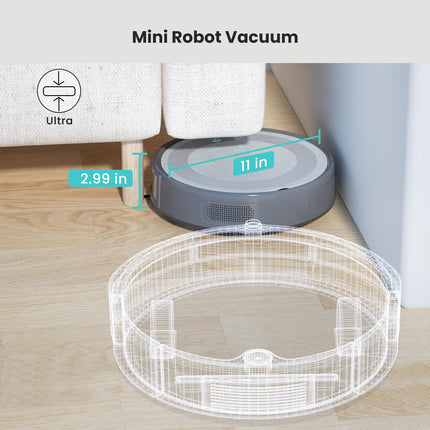 Lefant M310 Robot Vacuum With Precisense Avoiding, 4500Pa Strong Suction Robot Vacuum Cleaner, Slim, Selfcharging, 140Mins, Appwifialexa, Robot Vacuum Ideal For Pet Hair