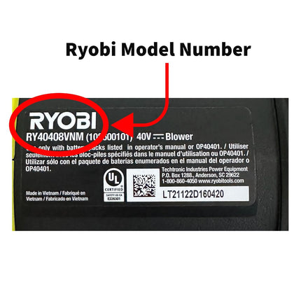 Stubby Car Drying Nozzle for Ryobi 40V Jet Fan 525CFM (RY40408VNM) Leaf Blower Stubby Nozzle Tip
