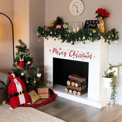 9 Feet Christmas Garland 260 Branches Xmas Artificial Decorations for Doors Stairs Fireplace