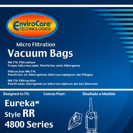 Envirocare Micro Filtration Vacuum Cleaner Dust Bags Made To Fit Eureka Style Rr Uprights 9 Pack