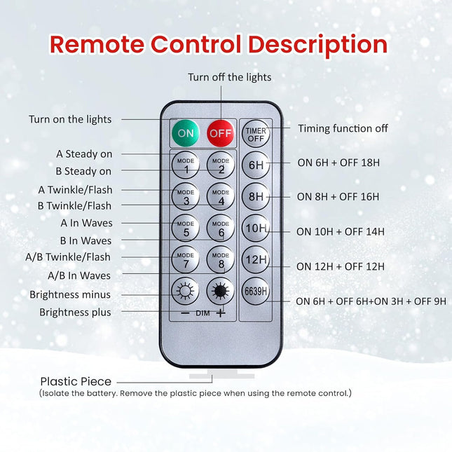Set of 2 18 Inch Lighted Outdoor Christmas Tree with Remote, Timer, Multi-Color Lights, Battery Operated Pre-lit Pathway Urn Filler, Christmas Porch Decorations for Home, Porch & Yard