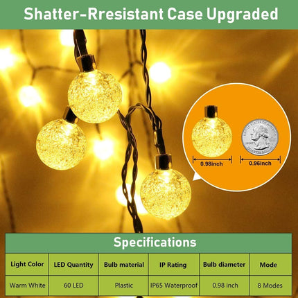 Battery Operated String Lights Outdoor - 39Ft 80 LED Battery Powered Outdoor Lights with Remote, 8 Modes Globe Battery String Lights Outdoor Battery Lights for Camping Tent Patio Porch Outside Decor