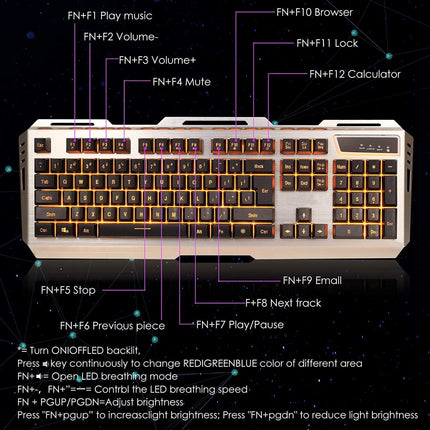 Keyboard and Mouse,Gaming Keyboard and Mouse,Light up Mouse and Keyboard Combo,Wired Keyboard and Mouse combo,Computer Keyboard and Mouse, Orange Backlit Keyboard LED keyboard and mouse for Xbox PS4