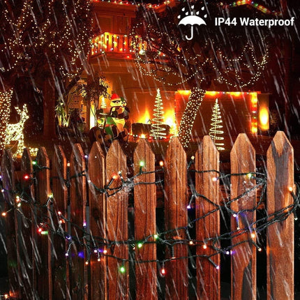 BrizLabs Christmas Tree Lights, 262ft 800 LED Color Changing Christmas Lights with Remote, 11 Modes Cool White & Multicolor Christmas Lights, 30V Plugin Dimmable Lights Green Wire for Xmas Tree Home
