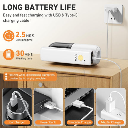 Handheld Car Vacuum Cleaner, 4 In 1 Vacuum Cleaner 15000Pa, 180° Rotatable 120W Power Car Vacuum Cleaner With Led Light And Nozzles For Car, Home