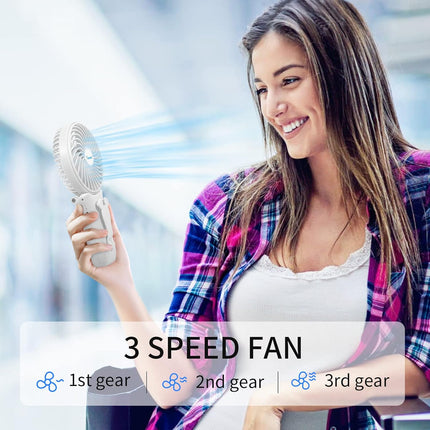 IShuanf Waist Clip Fan, BtteryPowered Portable Necklace Fan, Foldable Handheld Fan, Three Fan Speeds, Suitable For Maintenance