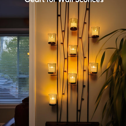 Homemory 24Pack Flameless LED Votive Candles, 200+Hour Long Lasting Electric Fake Candles, Battery Operated Tealights in Warm White for Christmas, Wedding Decor (Ivory Base, Batteries Included)