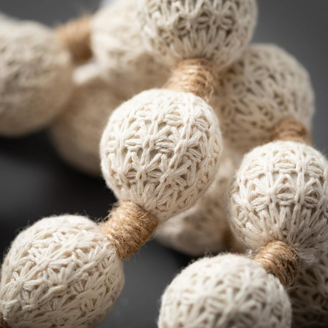 Sullivans Christmas Herringbone Ball Garland, Christmas Decor, Christmas Garland, Garland Christmas Decorations, Farmhouse Christmas Décor, 72 Inches Long