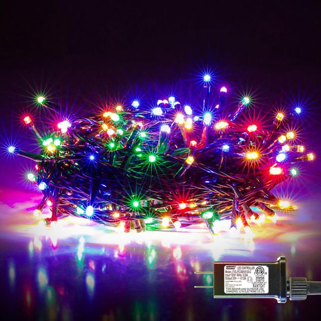 String Lights,100 FT 300 LED Christmas String Lights Outdoor/Indoor,Fairy Lights with 8 Modes,Plug in Christmas Lights Waterproof for Trees Garden Patio Xmas Wedding Party(Multi-Color)