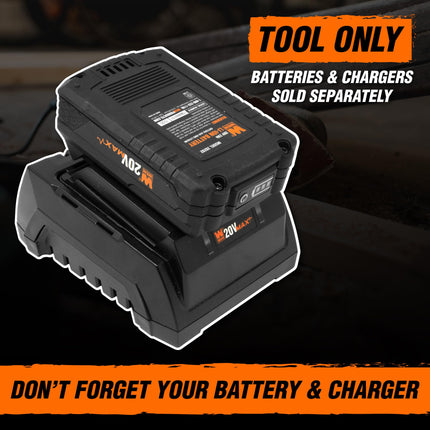 Wen 20V Max Cordless Handheld Vacuum Cleaner Kit Tool Only – Battery Not Included, Black