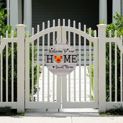 Christmas Front Door Decorations, Interchangeable Welcome Sign Seasonal Front Door Sign Farmhouse Wall Décor, Door Hanger (Rey)