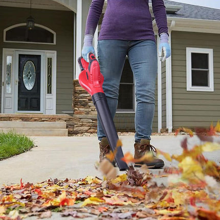 Leaf Blower, 20V Cordless Leaf Blower, with 2.0A Battery and Fast Charger, 130MPH Low Noise Electric Blower, Lightweight Small Handheld Blower, for Lawn Care, Dust & Other Debris