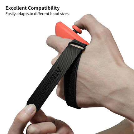 annapro Controller Grips Cover for Meta Quest 3, with Adjustable Knuckle Strap and Battery Opening Protector, Silicone Face Pad Cover & Joystick Covers for Oculus Quest 3 Accessories, Orange