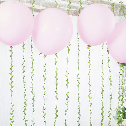 Naidiler 265 Ft Leaf Ribbon, Artificial Vines Leaves String Trim Ribbon Wild Jungle Botanical Greenery for Baby Shower Party Wedding Home Wreaths & DIY Craft