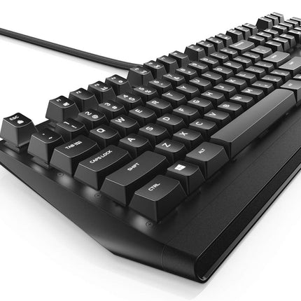Alienware - AW310K Mechanical Gaming Keyboard AW310K: Cherry MX Red Switches - Nkro - Per-Key White LED - USB Passthrough & Media Control - 5 Onboard Profiles Black