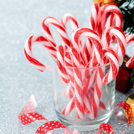 WILLBOND 48 Pcs Christmas Candy Canes Ornament Candy Swirl Garland Plastic Candy Tree Decoration Fake Candy Hanging Ornament with Crystal Wire for Xmas Party Christmas Home Decor (Red and White)