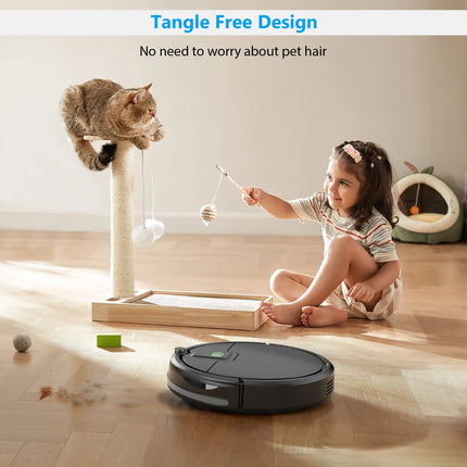 Robot Vacuum Cleaner,2100Pa Powerful Suction Robot Vacuums With Selfcharging,150Mins,Tangle Robotic Vacuums Cleaner, Low Noise, Ideal For Hard Floor, Lowpile Carpets & Pet Hair