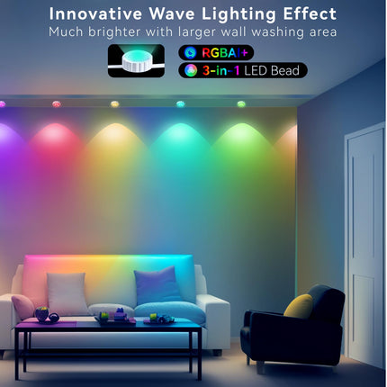 Honche Permanent Outdoor Lights Christmas Lights Outdoor Permanent Christmas Lights Multicolor Warm White Color Changing 213 Modes Waterproof Music Sync Timer Dimmable (54ft with 36 Lights)