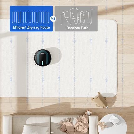 Proscenic 850T Wifi Robot Vacuum And Mop With Gyro Navigation, Boundary Strip, Selfcharging For Hard Floors And Carpets
