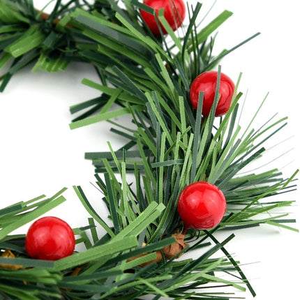 Lystaii 10pcs Christmas Candle Rings Red Artificial Berry Candle Rings with Grass Mini Christmas Wreath for Pillar Candle Christmas Holiday Table Decorations Rustic Wedding Table Centerpiece (Large)