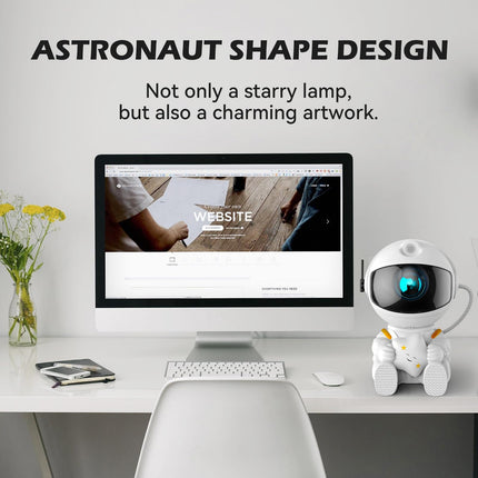 Astronaut Galaxy Projector, Star Projector Galaxy Light, Night Light for Kids, Nebula Ceiling LED Lamp, Room Decor, with Timer and Remote, s for Christmas, Valentine's Day, Birthdays