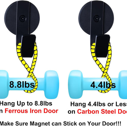 Magnetic Wreath Hanger for Front Door, Wreath Hook Wreath Holder for Metal Door - Pack of 2