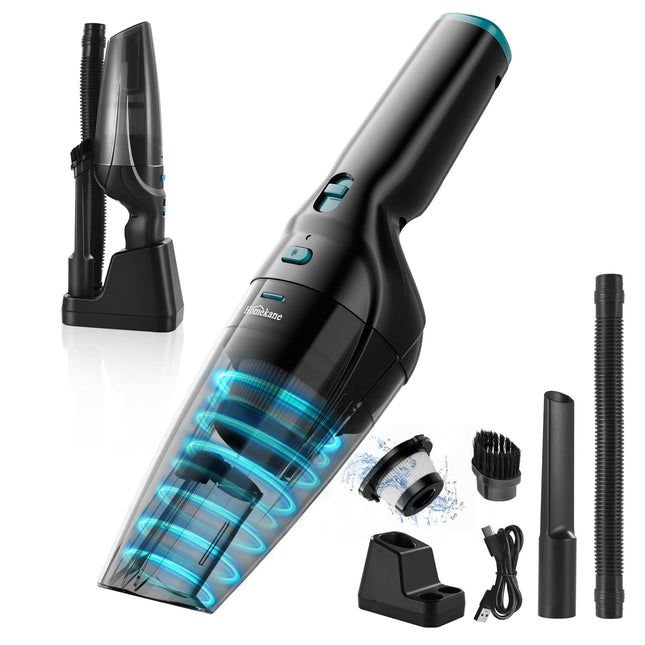 Car Vacuum Cleaner, Handheld Vacuum Cordless Rechargeable 9500Pa With Charging Dock, Portable Hand Vacuum For Pet Hair Car And Home Cleaning