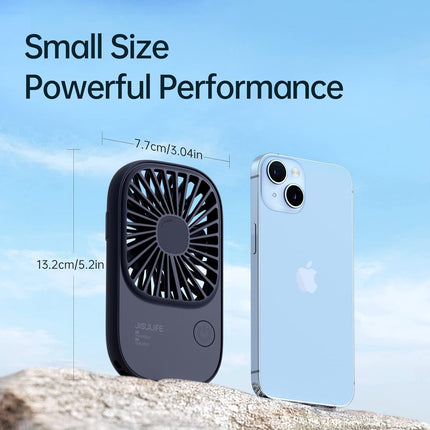 Jisulife Handheld Mini Lash Fan With Bracket, Small Portable Usb Rechargeable Personal Makeup/Eyelash Fan With 3 Speeds For Women
