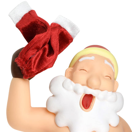 Tree Buddees Stripping Santa Funny Stripper Christmas Tree Topper - Large 10"