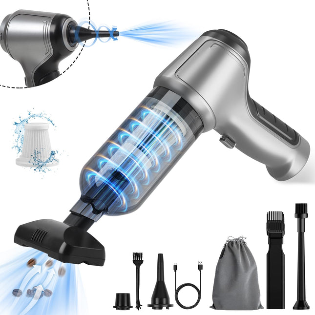 Handheld Vacuum Cordless 12000Pa Car Vacuum Portable Cordless High Power Small Vacuum Cleaner 3 In 1 Wireless Portable Mini Hand Vacuum For Pet Keyboard Car Office And Home