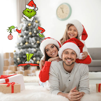 Christmas Tree Topper Decor - Christma Decor for Fence Garage Holiday Xmas Home Party Decor