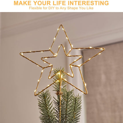 2 Pack 33Ft 10M Battery Powered Fairy Lights Indoor String Light Twinkle Lights with Remote for Wedding Garden Party Decorative Lighting Christmas Light Decoration Warm White