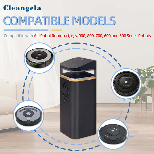Dual Model Virtual Wall Barrier Compatible With Irobot Roomba 600 700 800 900 Series E I S Series E5 E6 I4 I6 I7 I8 Series Robot Vacuum. Compare To Part 4636429, 2Pack