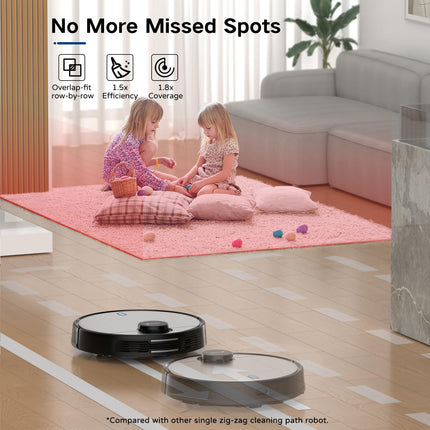 Coredy Sl200 Robot Vacuum, Cuttingedge Laser Navigation, 2600Pa Turbo Suction, 450Ml Dustbin, 120Mins Runtime, Mapping X 5, Wifialexa Robotic Vacuum Cleaner, Cleans Floors And Carpets, Pets Hair