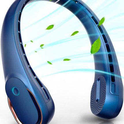 Frsara Neck Fan, Bladeless Neck Fan,Upgraded 5200Mah,Long Endurance,Upgraded Air Volume,Easier To Use,360° Cooling,No Hair Twist