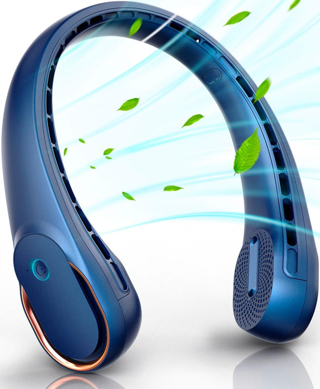 Frsara Neck Fan, Bladeless Neck Fan,Upgraded 5200Mah,Long Endurance,Upgraded Air Volume,Easier To Use,360° Cooling,No Hair Twist