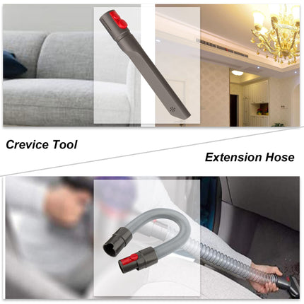 Accessory Tool Kit Attachment Set With Extension Hose For Dyson Gen5 G5 V15 V12 V11 V10 V8 V7 Cordless Vacuum Cleaner 6 In 1